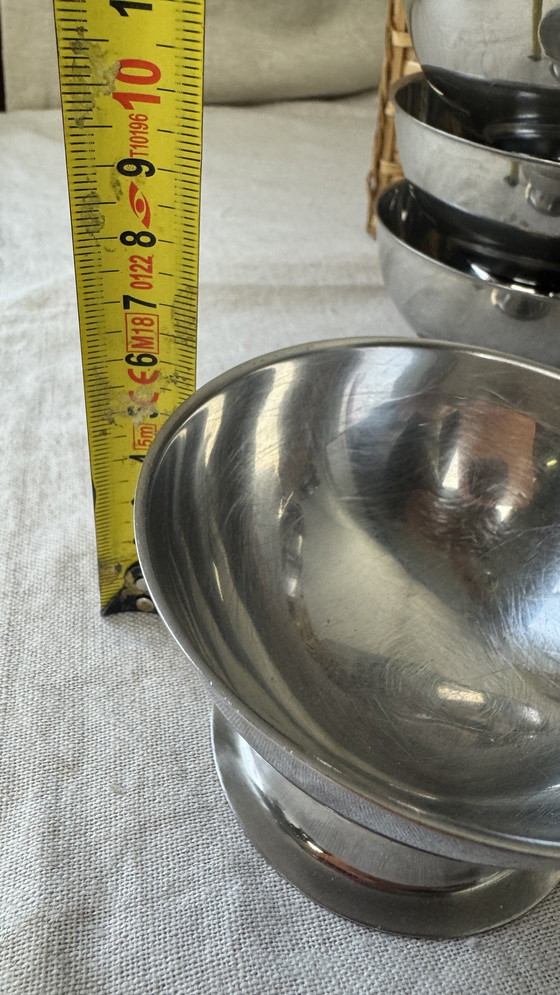 Image 1 of 8X Stainless Steel Coupe On Foot