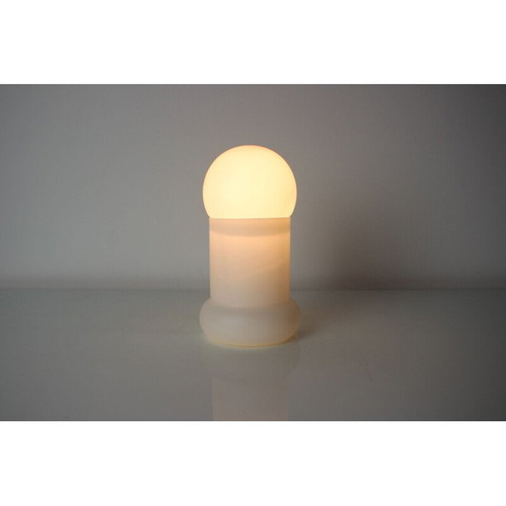 Image 1 of Vintage glass lamp by Osvětlovací sklo Valašské Meziříčí, Czechoslovakia 1970