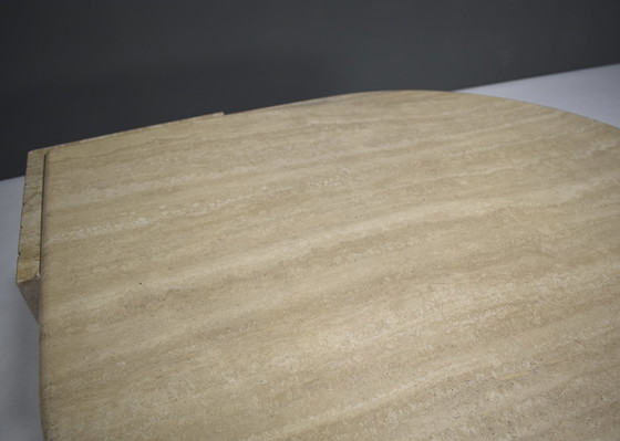 Image 1 of Roche Bobois Travertine Coffee Table – France, Circa 1970