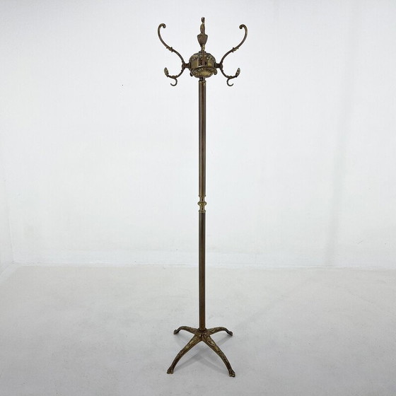 Image 1 of Vintage brass coat rack, Italy 1950s