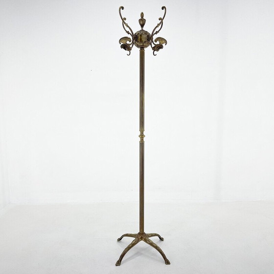 Image 1 of Vintage brass coat rack, Italy 1950s