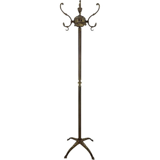 Vintage brass coat rack, Italy 1950s