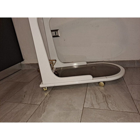 Image 1 of Vintage bar cart in lacquered wood, Italy 1970