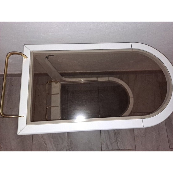 Image 1 of Vintage bar cart in lacquered wood, Italy 1970