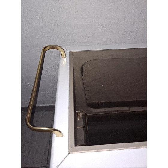 Image 1 of Vintage bar cart in lacquered wood, Italy 1970