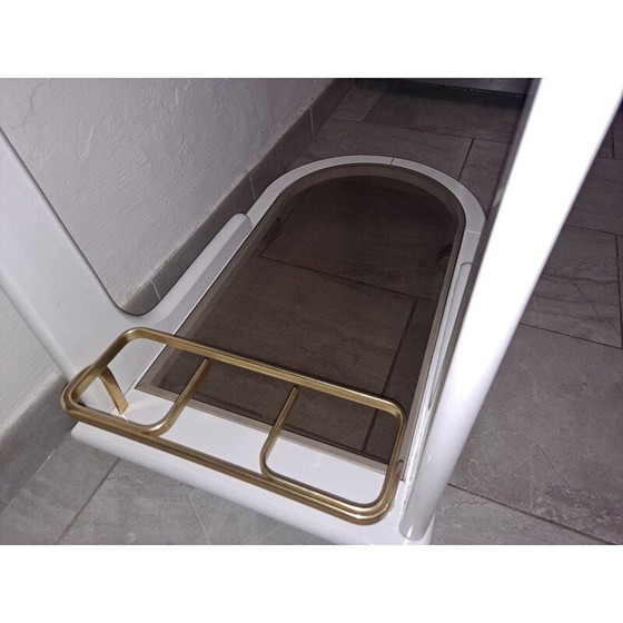 Image 1 of Vintage bar cart in lacquered wood, Italy 1970