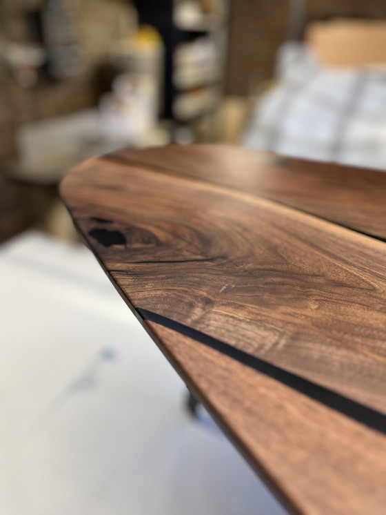 Image 1 of Walnut Epoxy Coffee Table