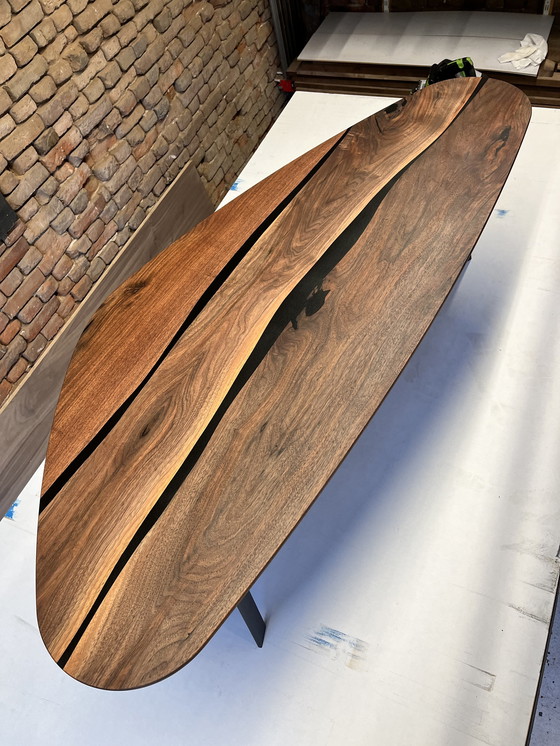 Image 1 of Walnut Epoxy Coffee Table