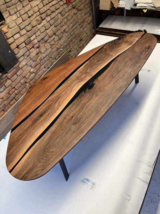 Image 1 of Walnut Epoxy Coffee Table