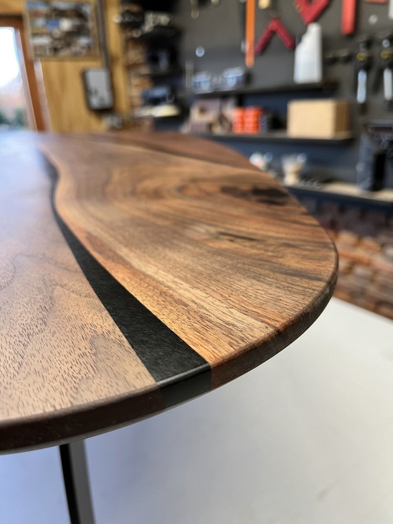 Image 1 of Walnut Epoxy Coffee Table