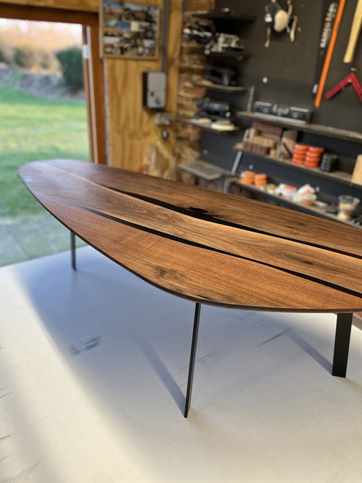 Walnut Epoxy Coffee Table