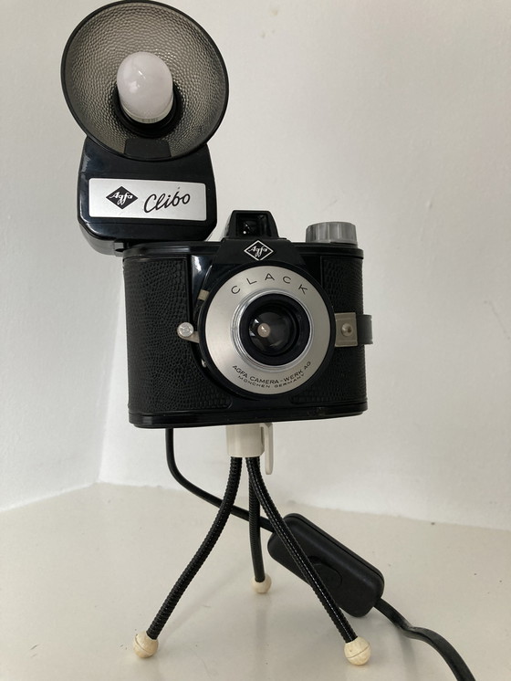Image 1 of Vintage Camera Lamp Agfa Tripod