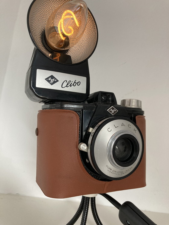 Image 1 of Vintage Camera Lamp Agfa Tripod