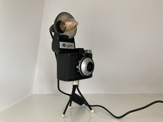 Image 1 of Vintage Camera Lamp Agfa Tripod