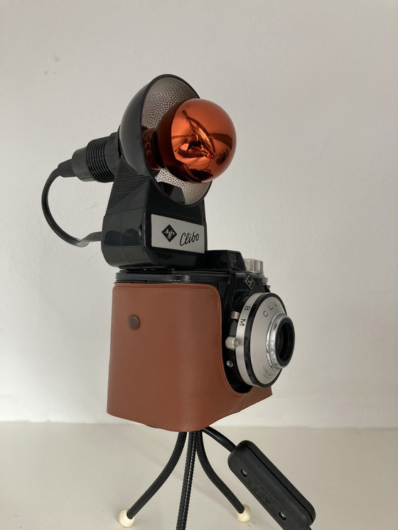 Image 1 of Vintage Camera Lamp Agfa Tripod