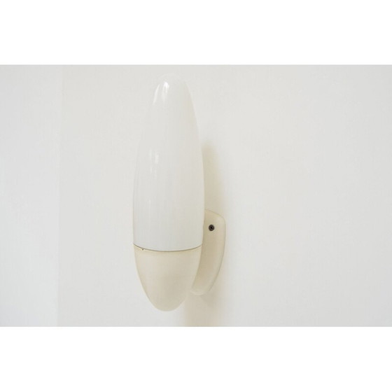 Image 1 of Vintage wall lamp in milk glass and plastic, Czechoslovakia 1970