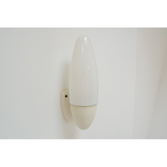 Image 1 of Vintage wall lamp in milk glass and plastic, Czechoslovakia 1970