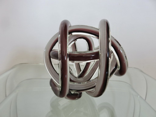 Murano Glass Ribbon By Licio Zanetti, Italy, 1970