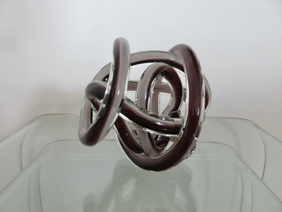 Image 1 of Murano Glass Ribbon By Licio Zanetti, Italy, 1970