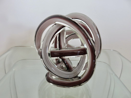 Murano Glass Ribbon By Licio Zanetti, Italy, 1970