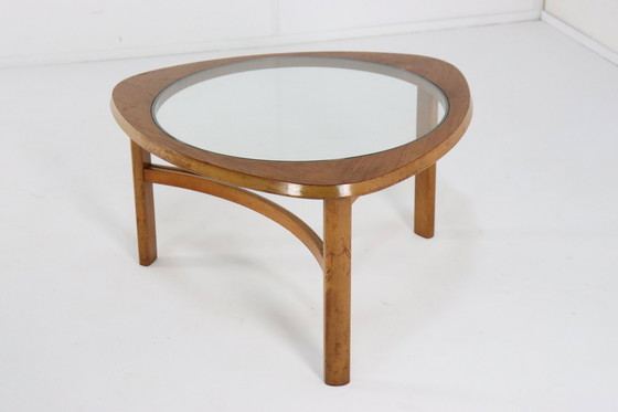 Image 1 of Nathan Coffee Table With Glass 'Tilbury' Vintage