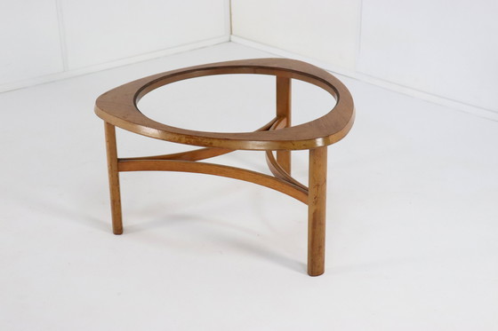 Image 1 of Nathan Coffee Table With Glass 'Tilbury' Vintage