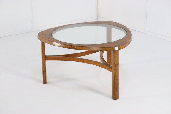 Image 1 of Nathan Coffee Table With Glass 'Tilbury' Vintage