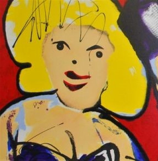 Herman Brood Gr Color screen print Some Like It Hot Hand signed.