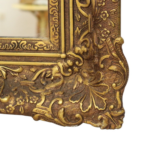 Image 1 of Large Gold Baroque Style Mirror