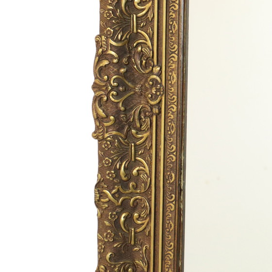 Image 1 of Large Gold Baroque Style Mirror