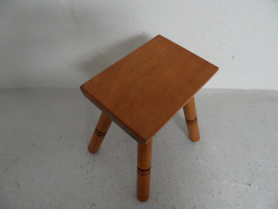 Image 1 of Ensemble vintage de 2 tables/tabourets années 50