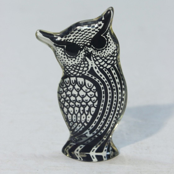 Image 1 of Abraham Palatnik Figurine Owl Design Kinetic Op Art 1970S Brazil