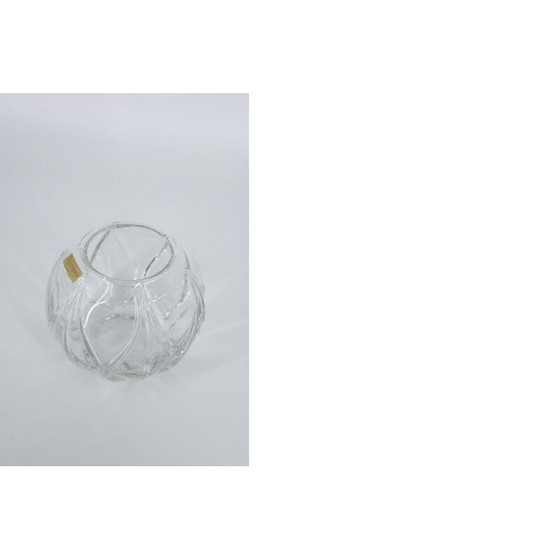 Image 1 of Vintage Crystal Ball Vase by Nachtmann, Germany 1960