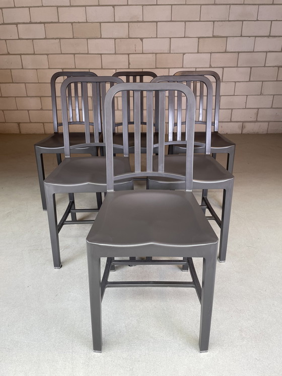 Image 1 of 6x Emeco Coca Cola chair gray