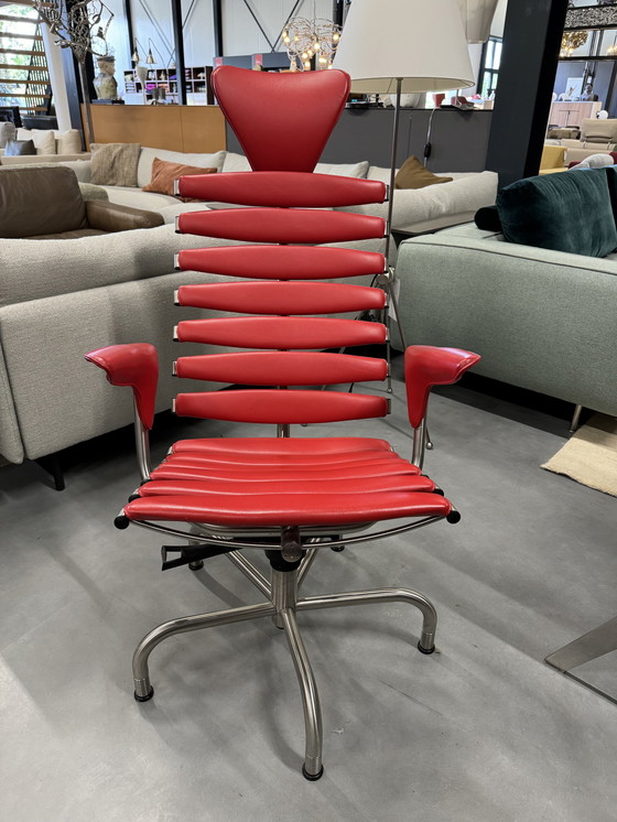 Image 1 of De Sede 2100 Office chair Red leather