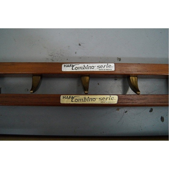 Image 1 of Set of 2 mid century scandinavian coat racks from Hafa, 1960s