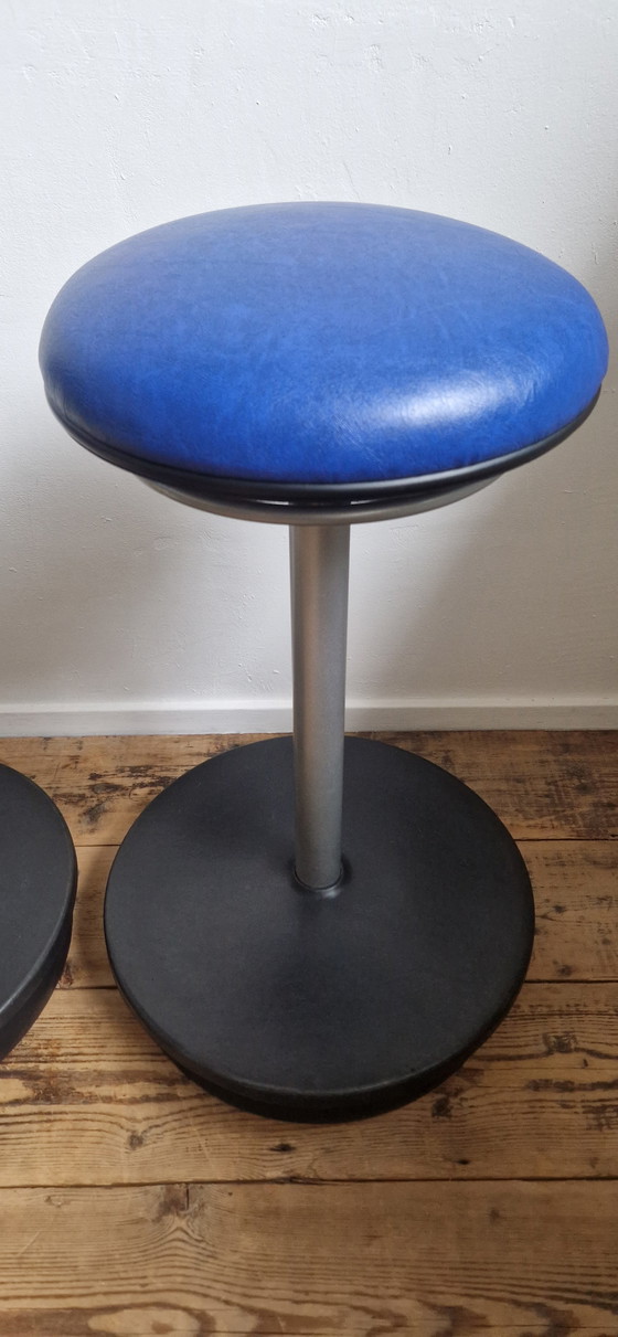 Image 1 of 2x Haworth Comforto sit-stand chair ergonomic stools