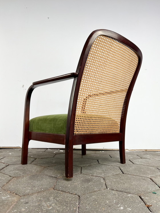 Image 1 of Vintage rattan armchair by Thonet, 1950's