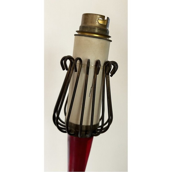 Image 1 of Lampada da terra vintage "Muguet" di René Mathieu per Lunel Parigi, Francia 1950