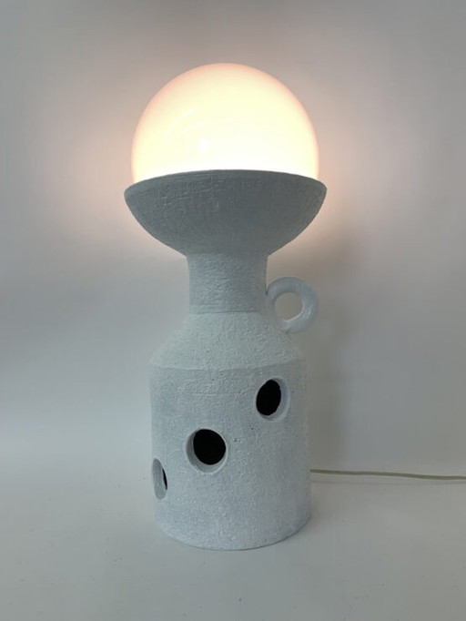 Lampadaire / lampe de table vintage en céramique - 1970's