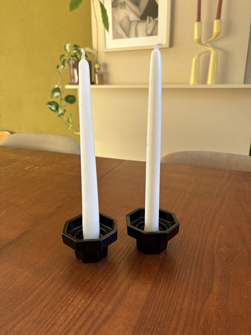 2 Arcoroc Octime Candlestick