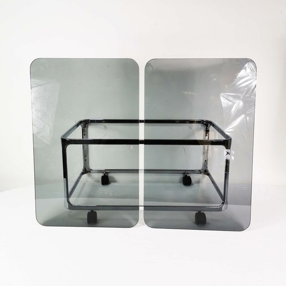 Image 1 of Vintage chrome metal coffee table, Germany 1970