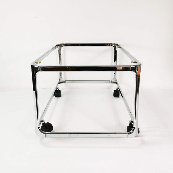 Image 1 of Vintage chrome metal coffee table, Germany 1970