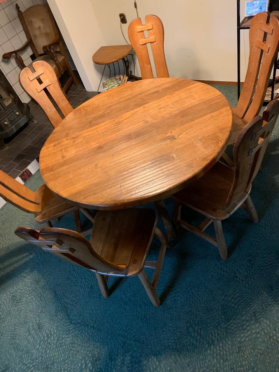 Image 1 of De Puydt Dining Table And 6 Chairs