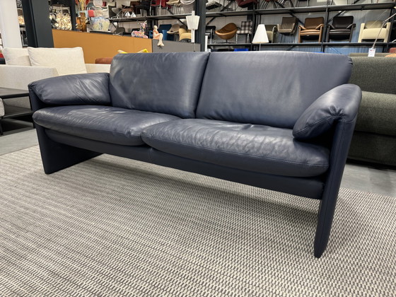 Image 1 of Leolux Bora Bora 2.5 Seater Sofa Blue Leather