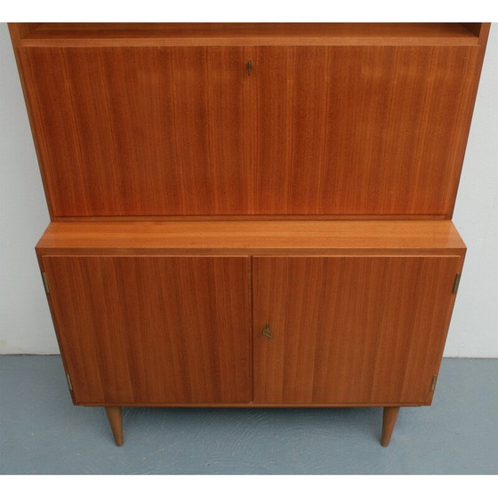 Image 1 of Vintage secretary in walnut, 1960