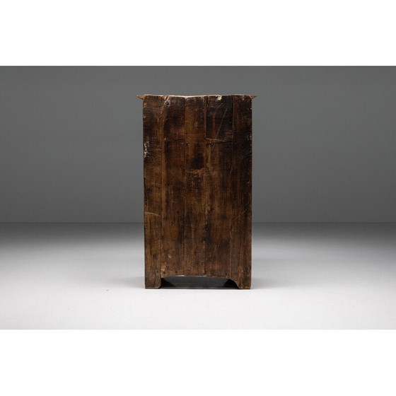 Image 1 of Vintage wabi sabi cabinet in solid wood, France