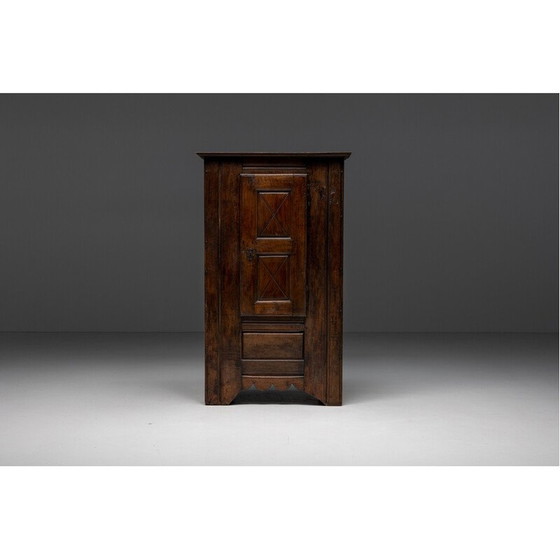 Image 1 of Vintage wabi sabi cabinet in solid wood, France