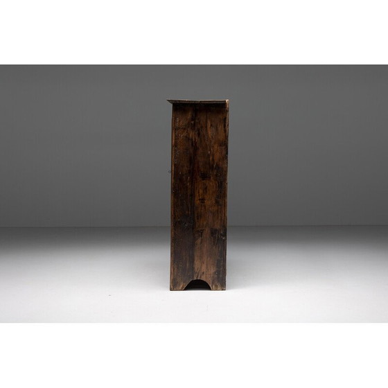 Image 1 of Vintage wabi sabi cabinet in solid wood, France