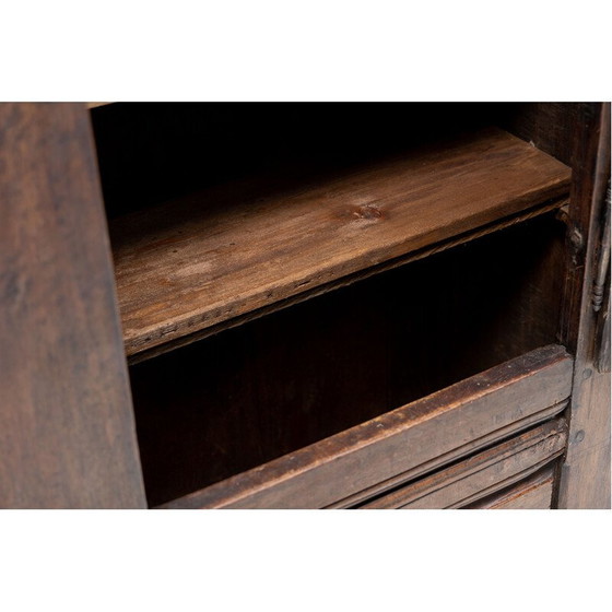 Image 1 of Vintage wabi sabi cabinet in solid wood, France